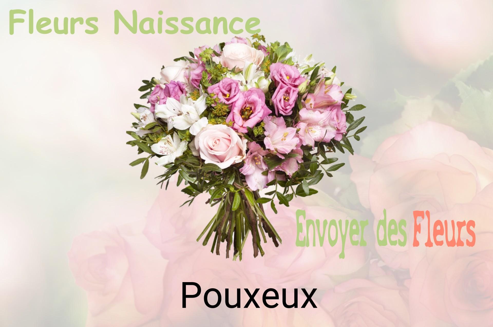 Bouquet de fleurs de naissance livré à Pouxeux